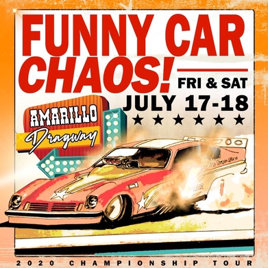 AMARILLO DRAGWAY - THE ONE..THE ONLY...FUNNY CAR CHAOS!